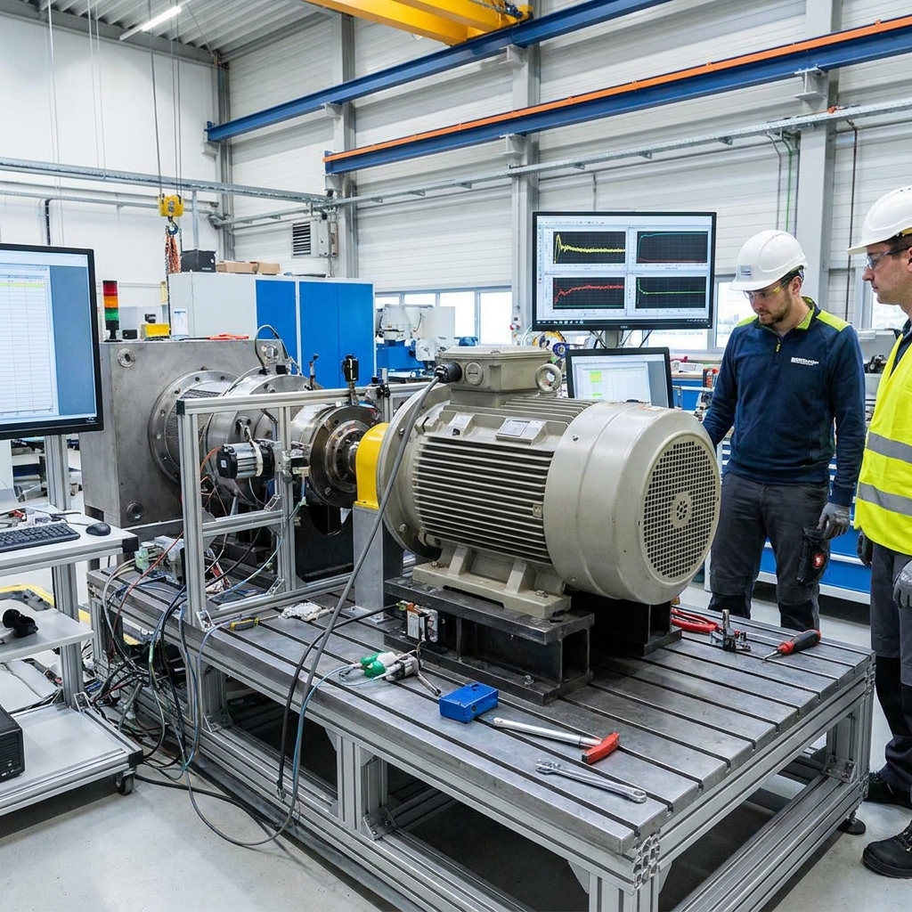 Pr&uuml;fstand wackelt industrie
